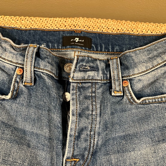 7 For All Mankind Light Blue Relaxed Jeans - Picture 1 of 3